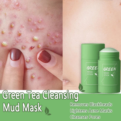 Green Tea Solid Mask for Acne and Blackhead Removal