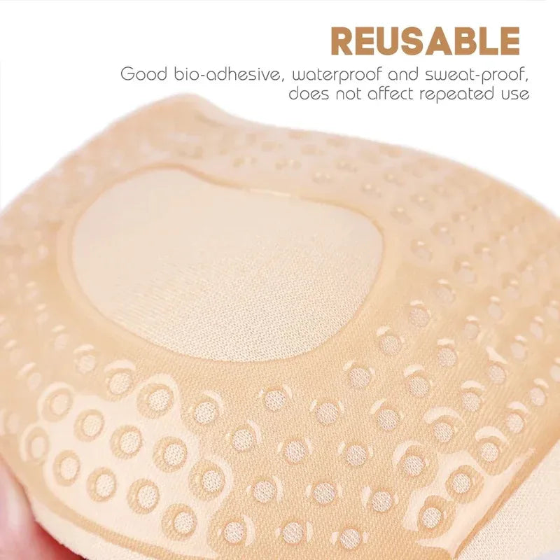 Invisible Push Up Bra Self-Adhesive Silicone Black Skin