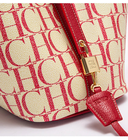Large Capacity Women's Shoulder Bag with Letter Print