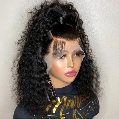 Deep Wave Bob Wig Human Hair Lace Front Short Curly