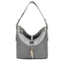 Zency Red Genuine Leather Hobo Shoulder Bag