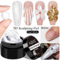 Clear 3D No Wipe Sculpture Gel Nail Polish 15ML