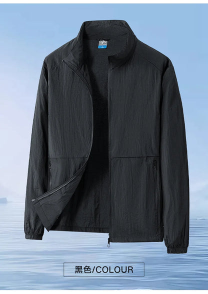 Oversize 7XL 8XL UV Protection Lightweight Jacket Men