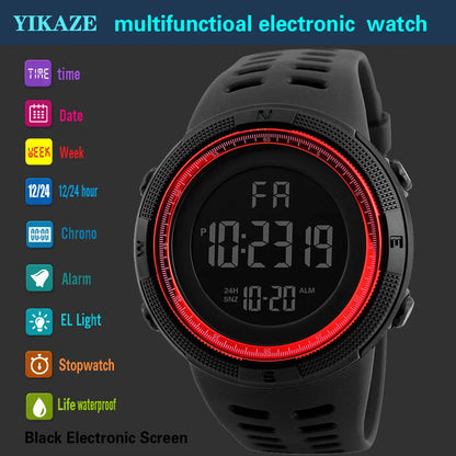 Men's Military Sports LED Digital Watch with Luminous Features