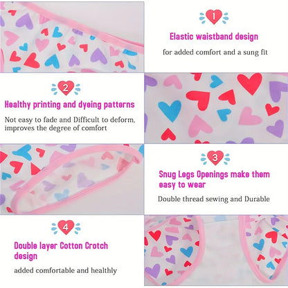 Floral Cotton Briefs for Girls 2-11 Years