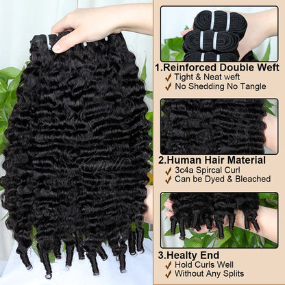30 Inch 15A Burmese Curly Human Hair Bundles