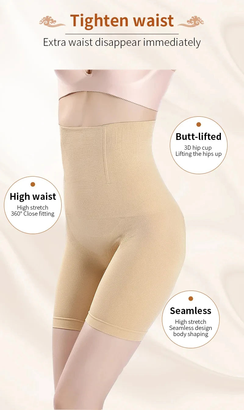YBFDO Women's High Waist Shaper Pants Slim Shorts