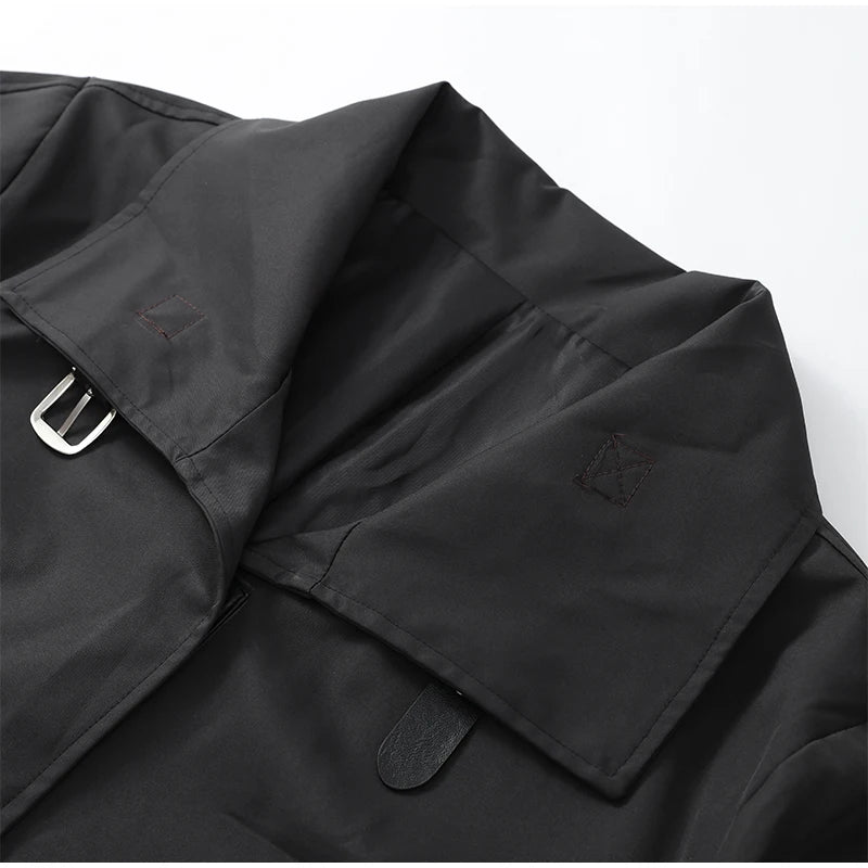 Women's Windproof Trench Coat Loose Fit Overcoat