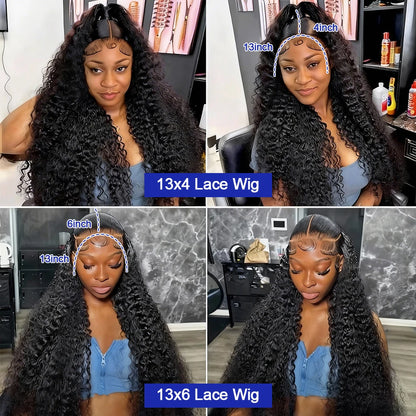 Jerry Curly 13x6 HD Lace Front Human Hair Wig 40 Inch