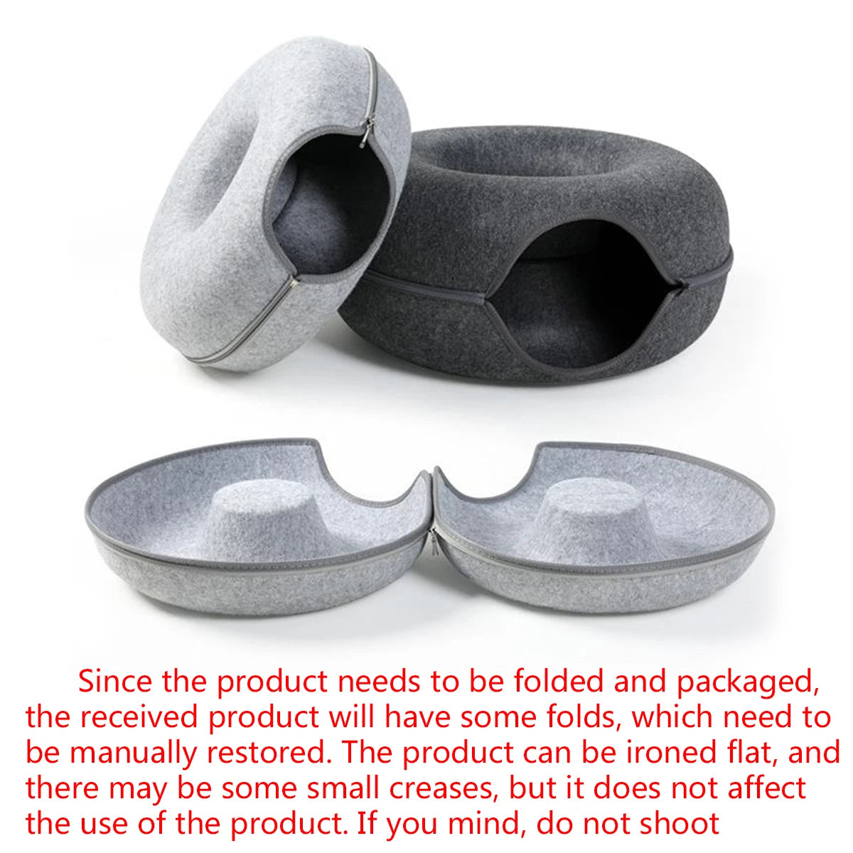 B-Tunnel Cat Bed Interactive Tunnel Felt Indoor Toy