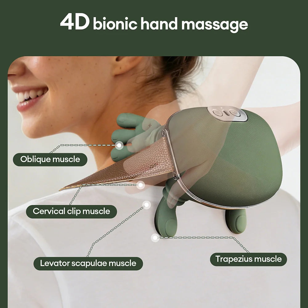 4D Wireless Neck and Shoulder Massager