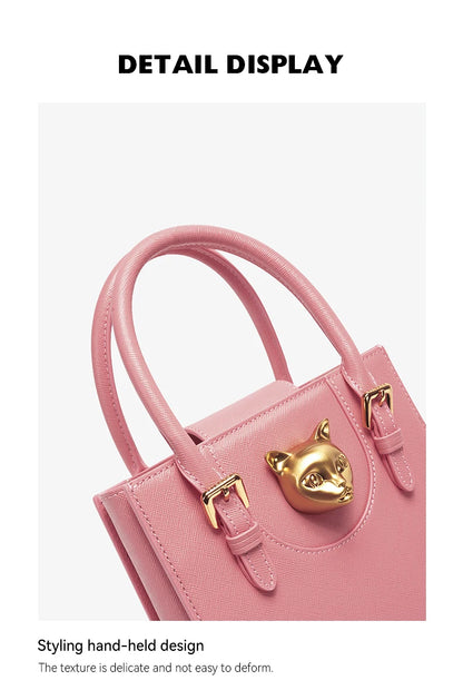BAFELLI Women's Genuine Leather Mini Tote Crossbody Bag