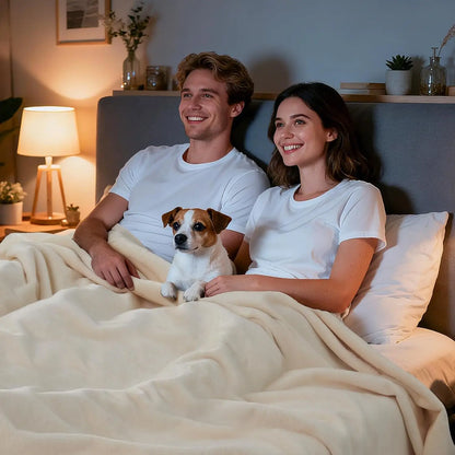 Waterproof Flannel Blanket for Bed and Couch