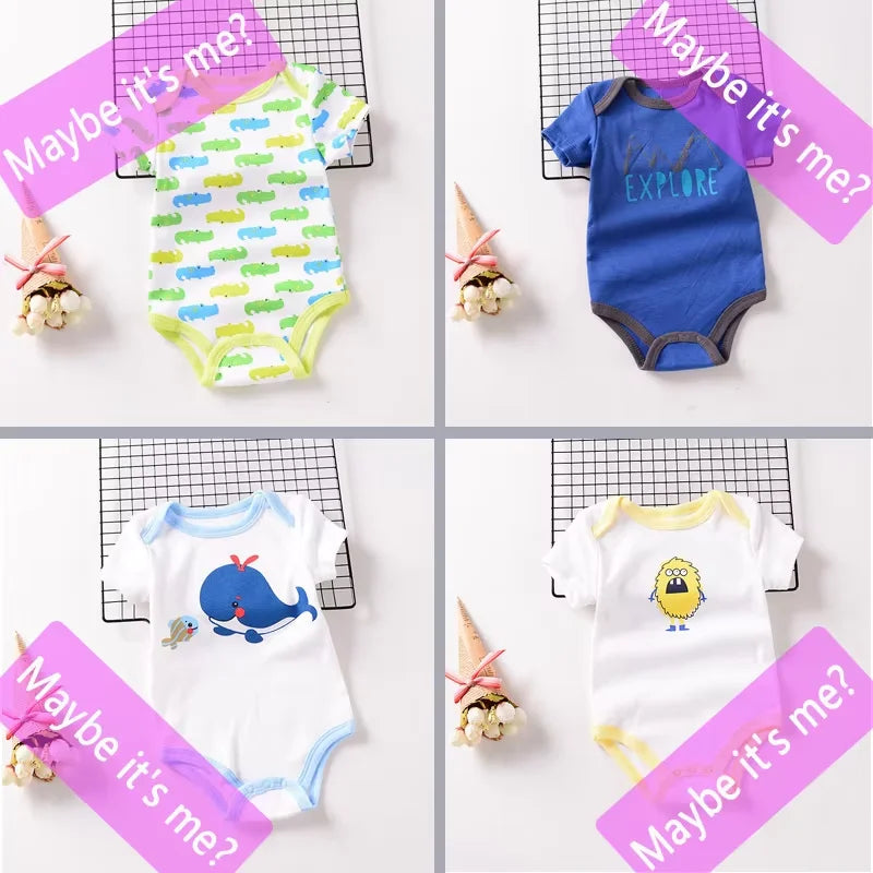 Baby Bodysuit Summer Romper for Newborns 0-12M