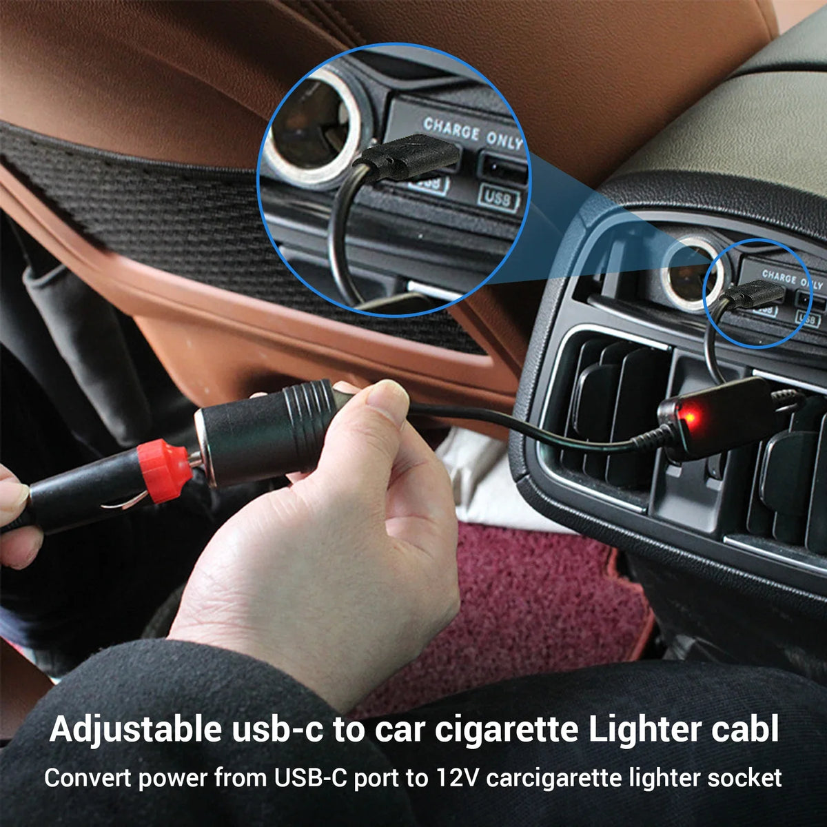 5V 2A USB to 12V Cigarette Lighter Socket Adapter