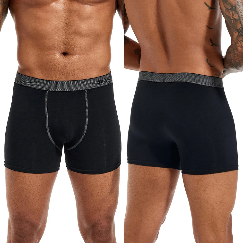 Men's Cotton Boxer Shorts Underwear Set