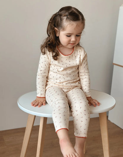 Cotton Long Sleeve T-Shirt and Pant Set for Girls