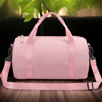 Mini Gym Bag Lightweight Pink Duffle Tote for Travel