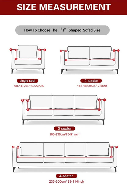 Thick Soft Corduroy Non-Slip Sofa Cover Universal Fit