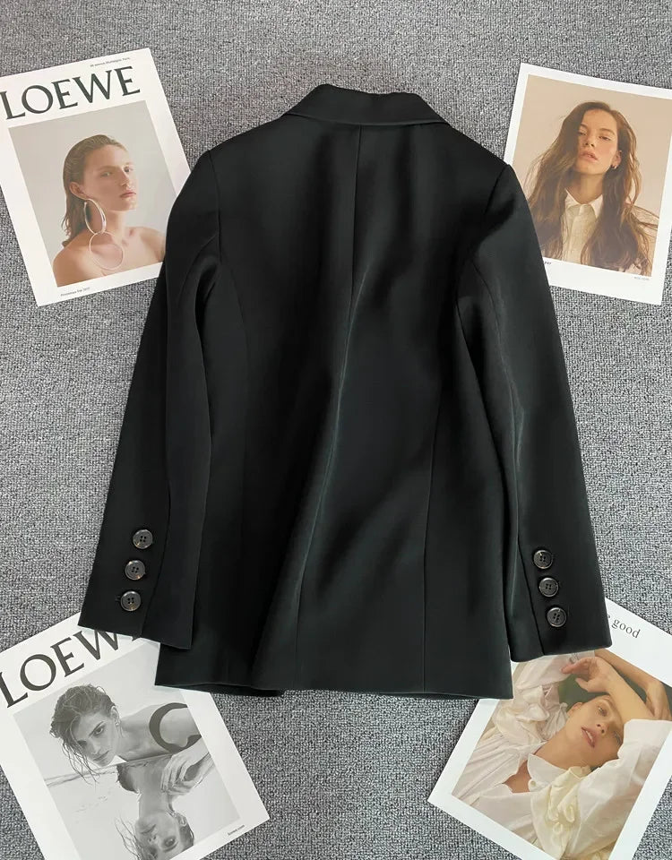 Elegant Long Sleeve Blazer Coat for Women