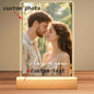 Personalized Acrylic Photo Frame for Couples Anniversary