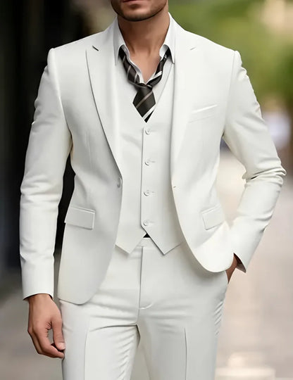 Slim Fit Black Tuxedo Suit Set for Men