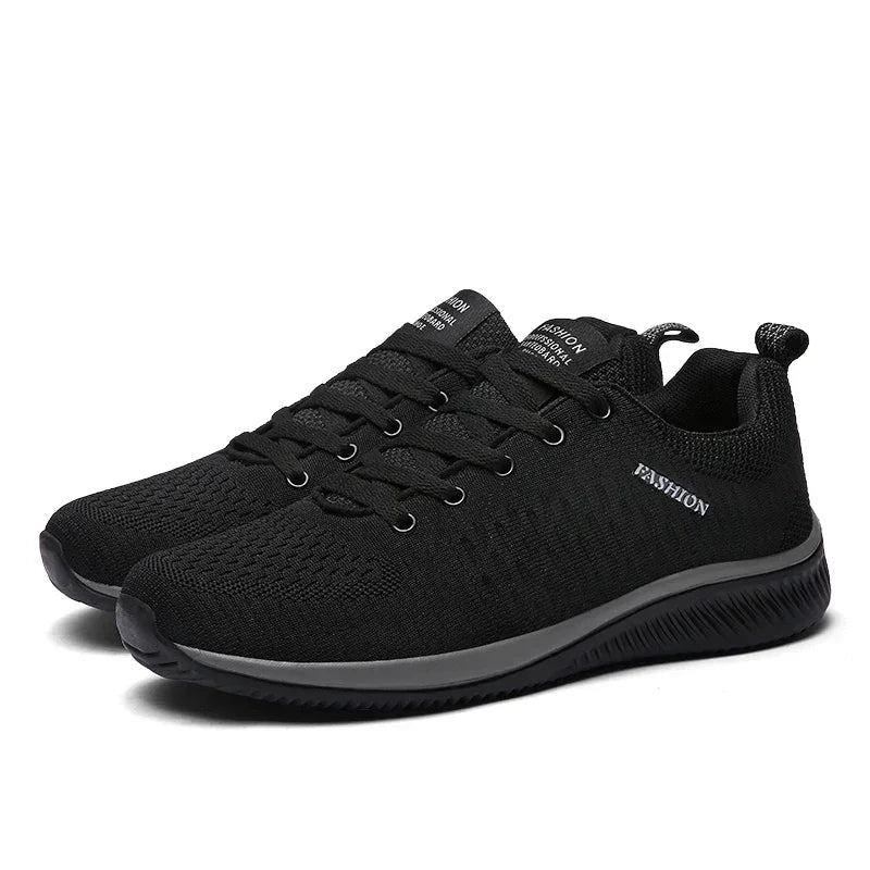Men's Breathable Knit Running Sneakers Outdoor Gym Shoes