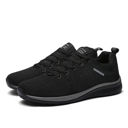 Men's Breathable Knit Running Sneakers Outdoor Gym Shoes
