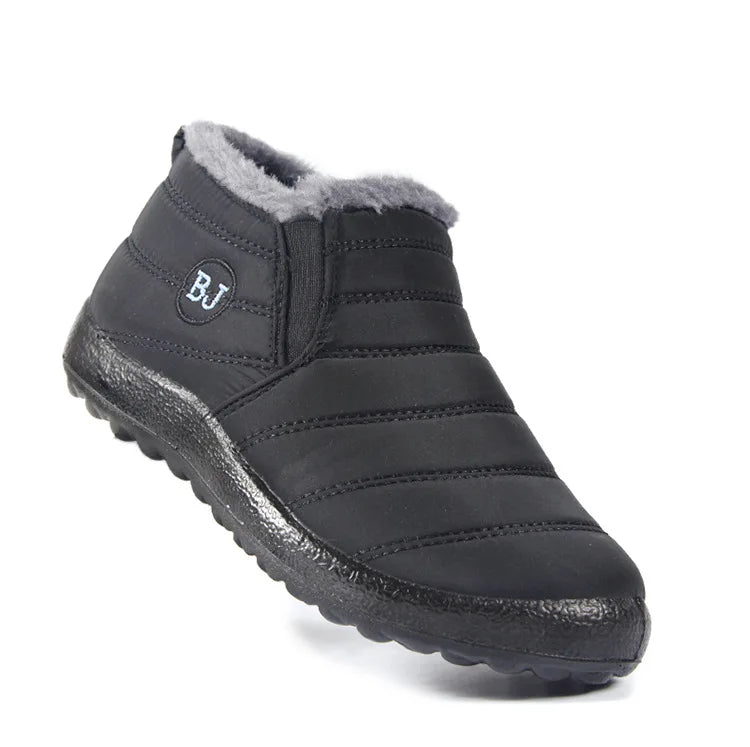 Waterproof Plush Ankle Snow Boots for Women