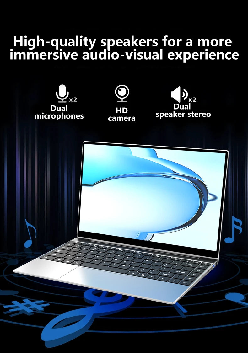 LENO 14.1 Inch Ultra Slim Laptop Windows 11 16GB 2TB SSD
