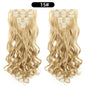 22 Inch Curly Wavy Clip In Hair Extensions Synthetic