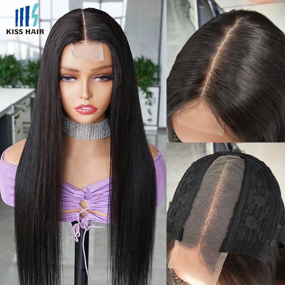 KissHair 2x6 Lace Closure Wig Remy Brazilian Hair