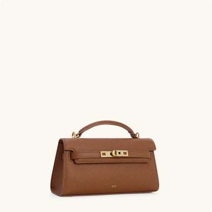 Crocodile Embossed Shoulder Bag in Pu Leather