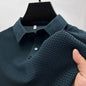 Men's Casual Short Sleeve Solid Color Polo Shirt