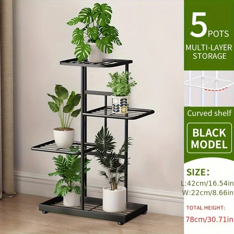 Iron Plant Stand Organizer with 6 Layers for Flowers
