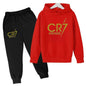 Ronaldo CR7 Print Hoodie and Pants Set for Children