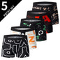 Men's Printed Fashion Boyshorts Plus Size Swim Trunks