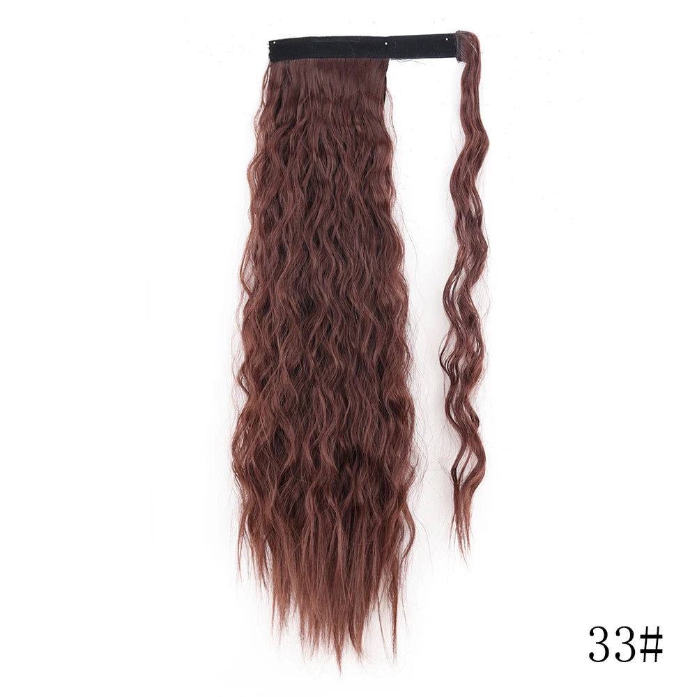 Long Straight Clip-in Ponytail Hair Extension Black