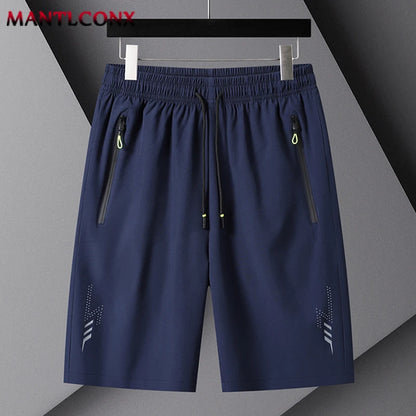 Men's Casual Running Shorts Black Gray Polyester
