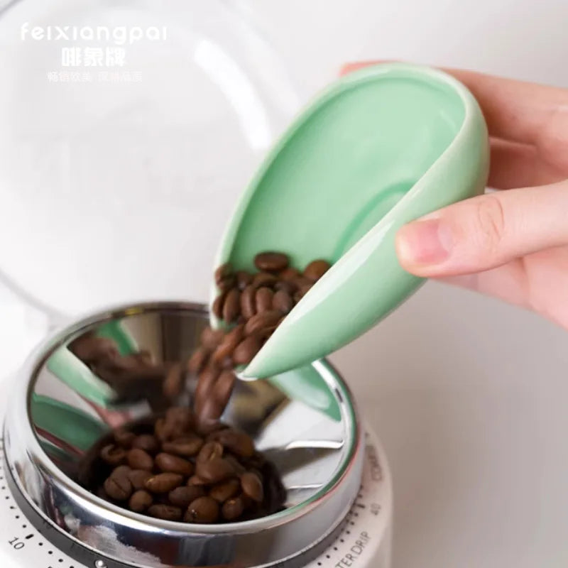 Ceramic Coffee Bean Dosing Tray Set for Tea Tools