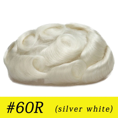 Thin Skin 0.03mm Natural Hair Toupee for Men