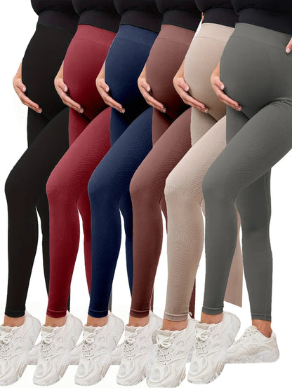 Womens Maternity Leggings Over Soft Polyester Activewear
