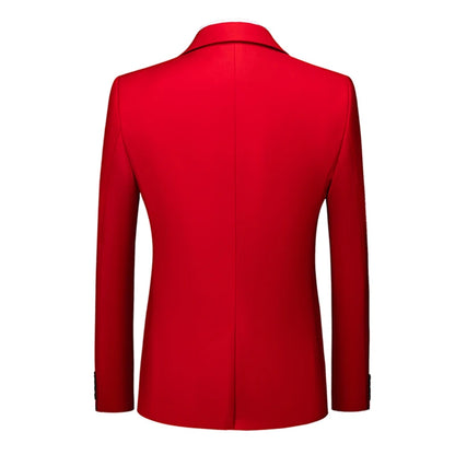 Bright Green Men's Blazer, Polyester Slim Fit Jacket