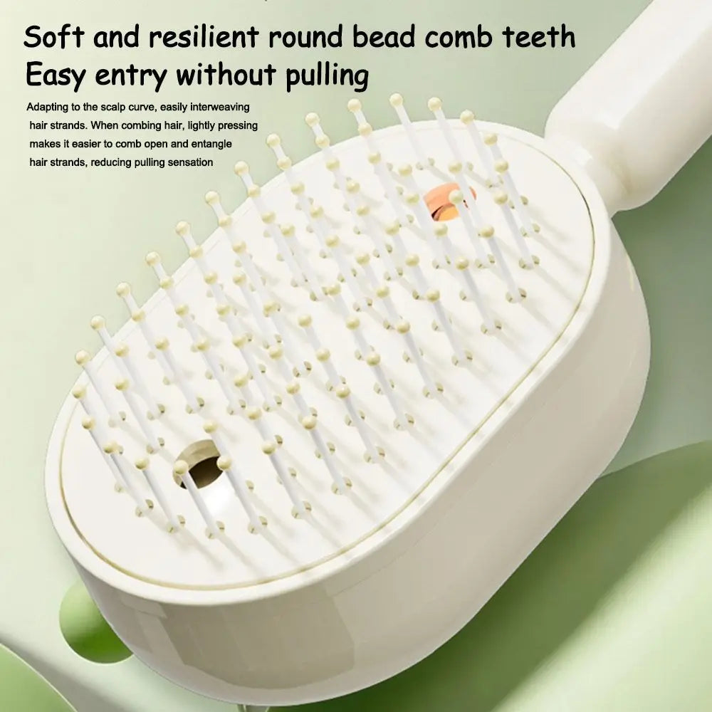 Electric Hair Care Spray Massage Comb ABS Pink