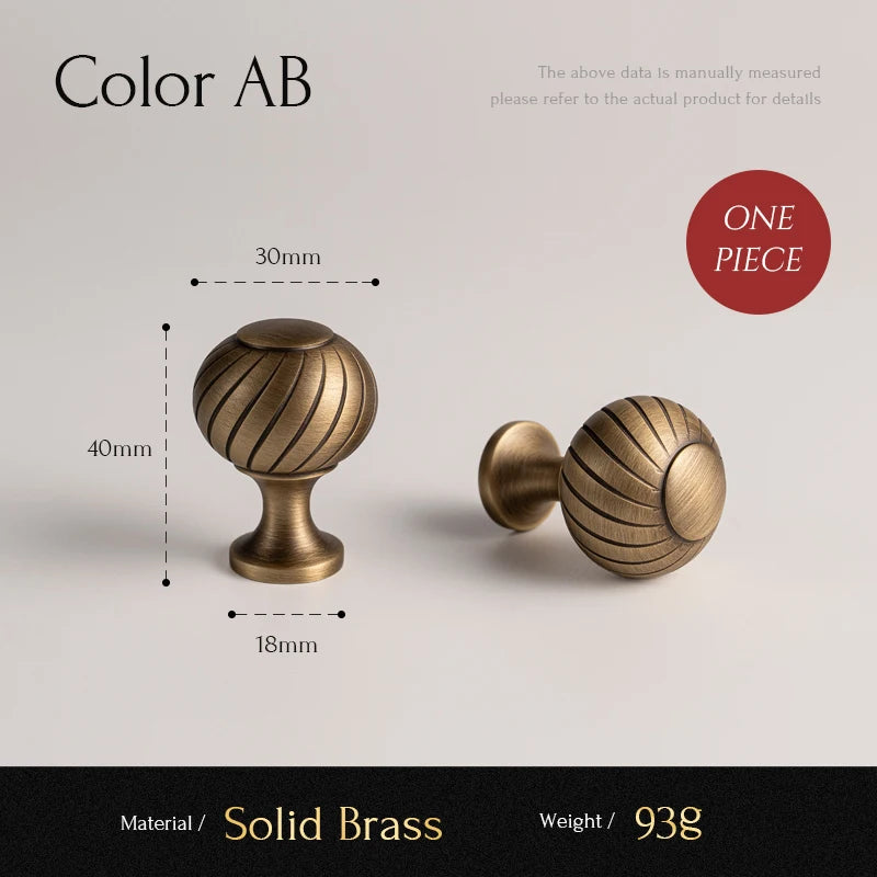 Brushed Antique Brass Kitchen Cabinet Pull Handle