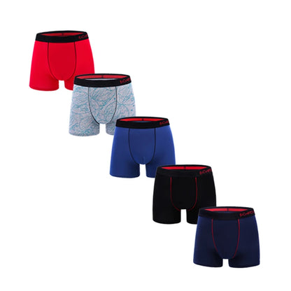 Men's Cotton Boxer Shorts Underwear Set of 5