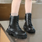 Comfortable Round Toe Thick Soled Riding Boots for Girls