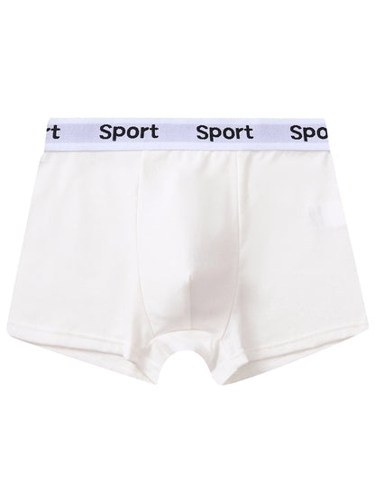 Boys' Boxer Briefs 95% Cotton Solid Color 7 Pieces