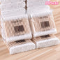 100 Pcs Baby Cotton Swabs with Wooden Sticks