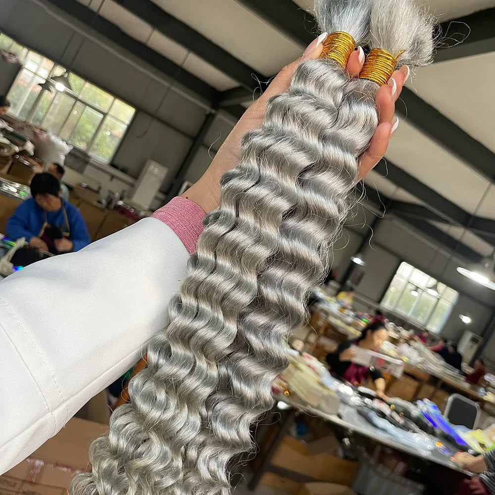 14 Inch Brazilian Virgin Deep Wave Braiding Hair